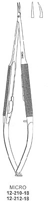 Micro Needle Holder with round Handle